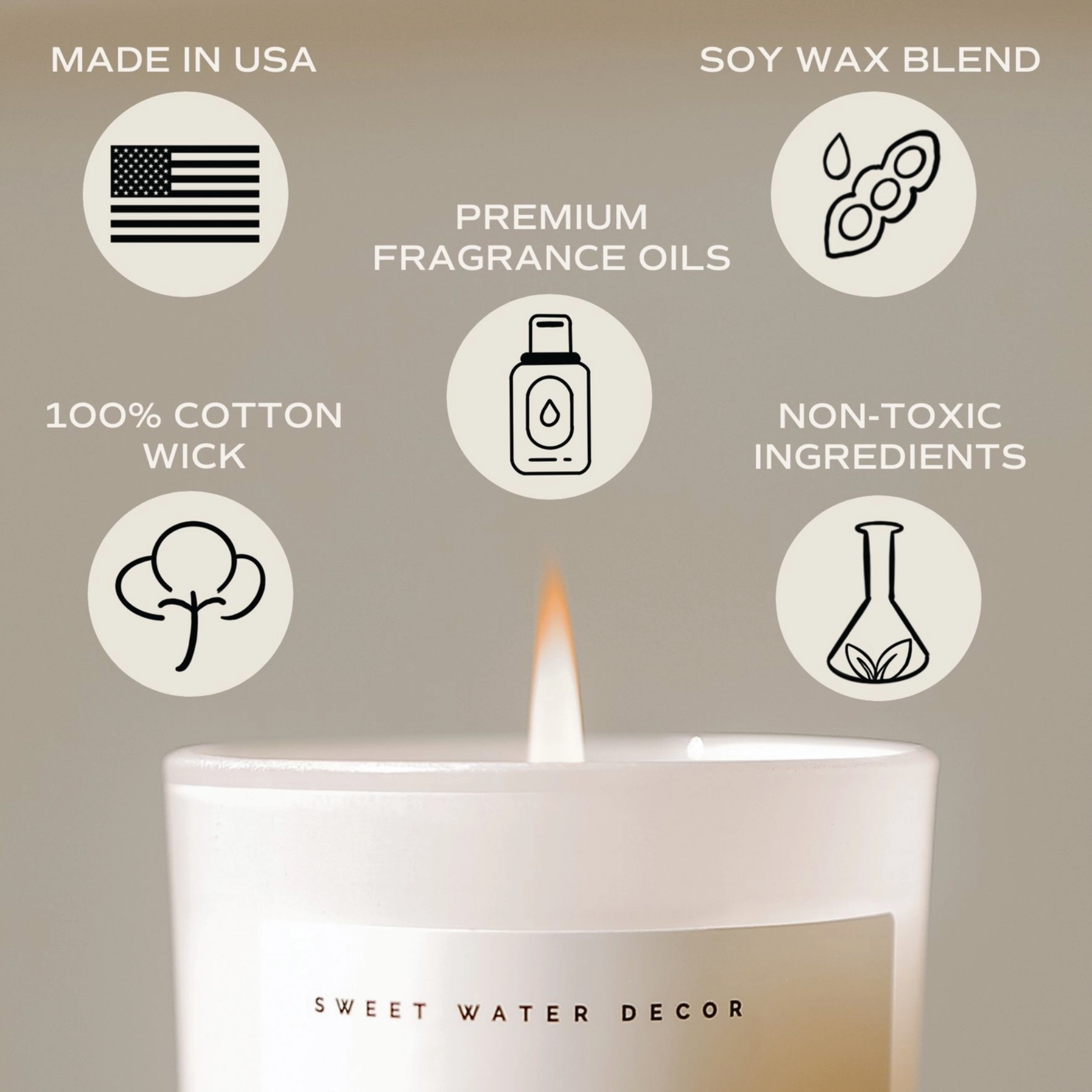 Sunday Brunch Soy Candle Features