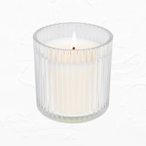 Cashmere + Vanilla Soy Candle in Fluted Ribbed Jar