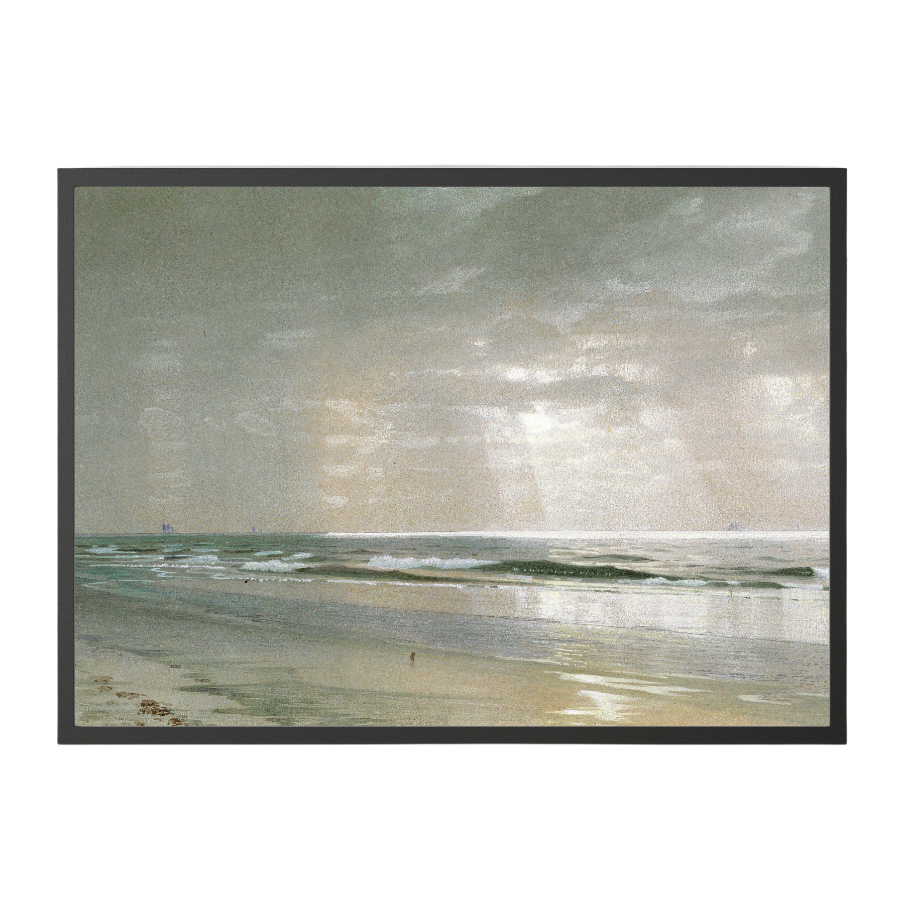 Cloudy Seascape Vintage Art Print