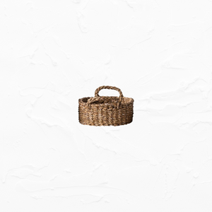 Hand-Woven Baskets with Handles - Medium