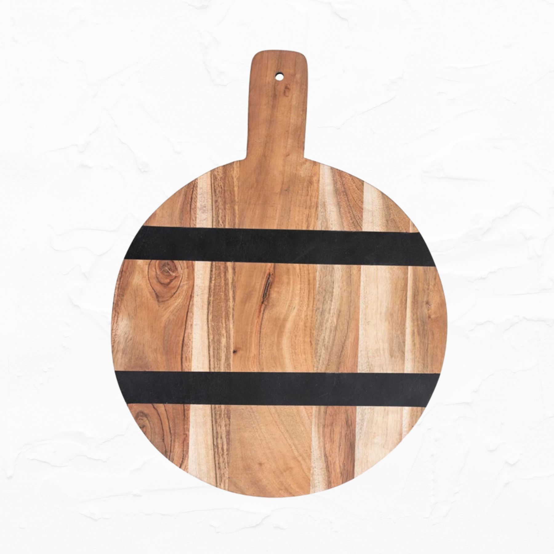 Round Mango Wood Cheese Board with Handle