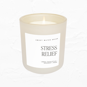 Stress Relief Soy Candle in Matte Jar