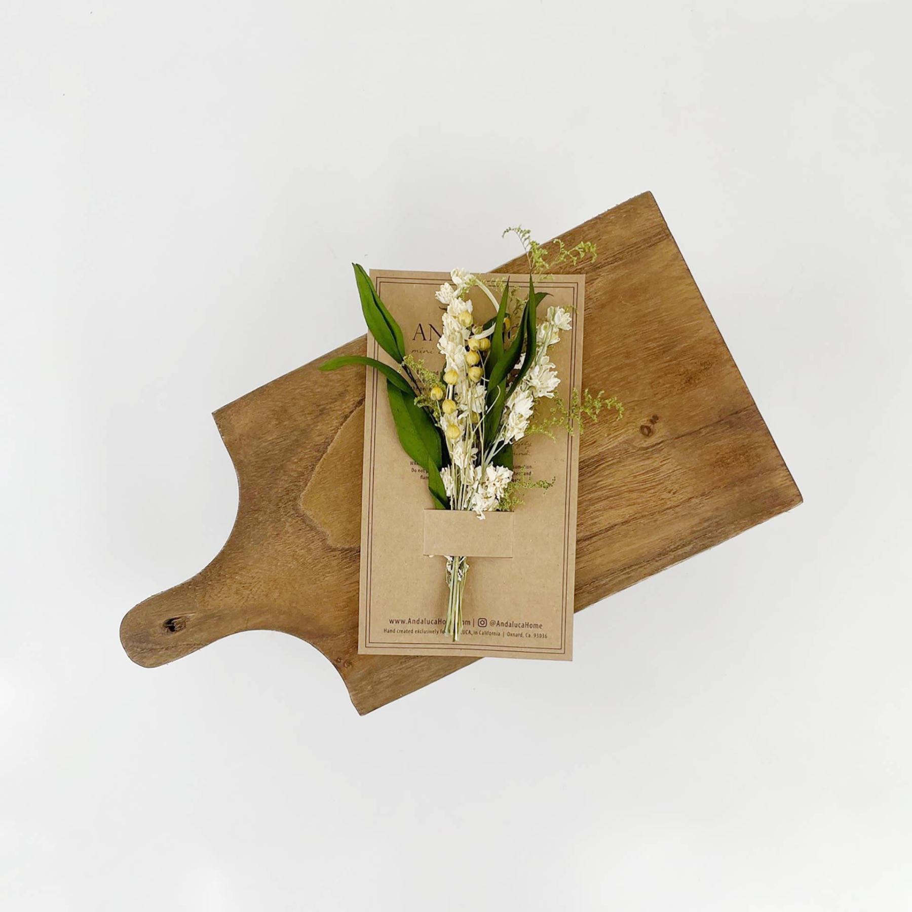 Willow + White Larkspur Mini Bouquet