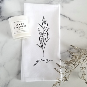 Grow Wildflower Tea Towel