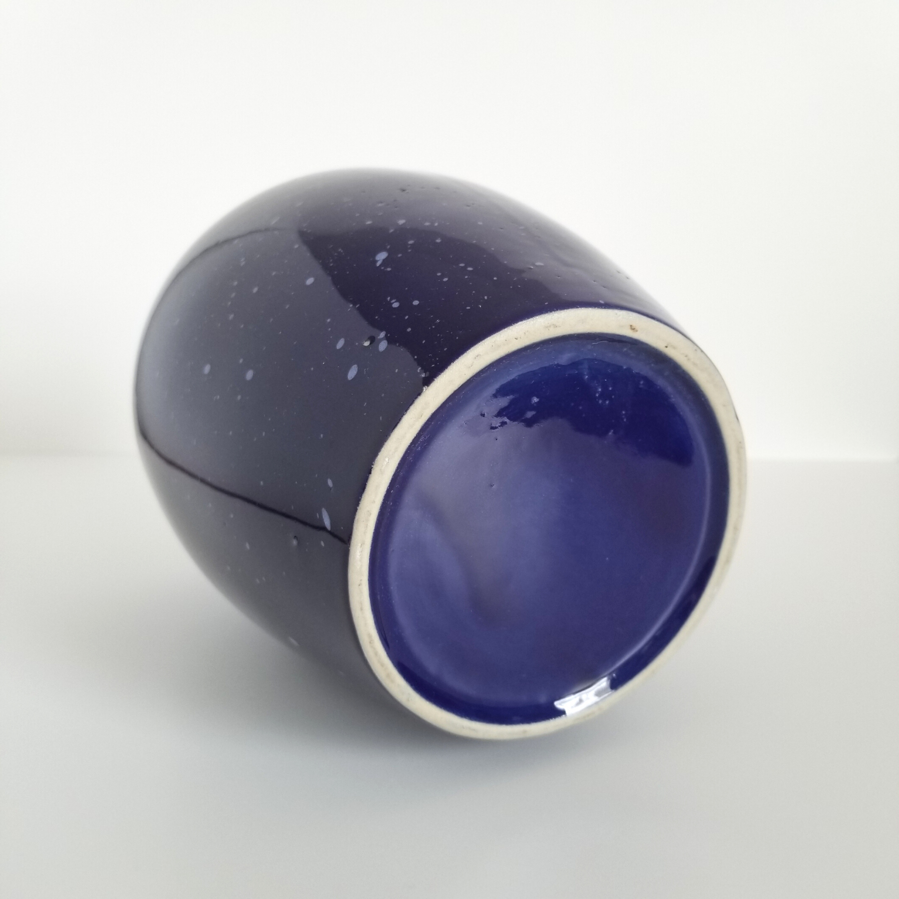 Blue Speckled Vase Bottom