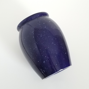 Blue Speckled Vase Side