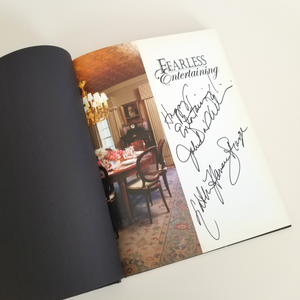 Fearless Entertaining Coffee Table Book Signed by Authors