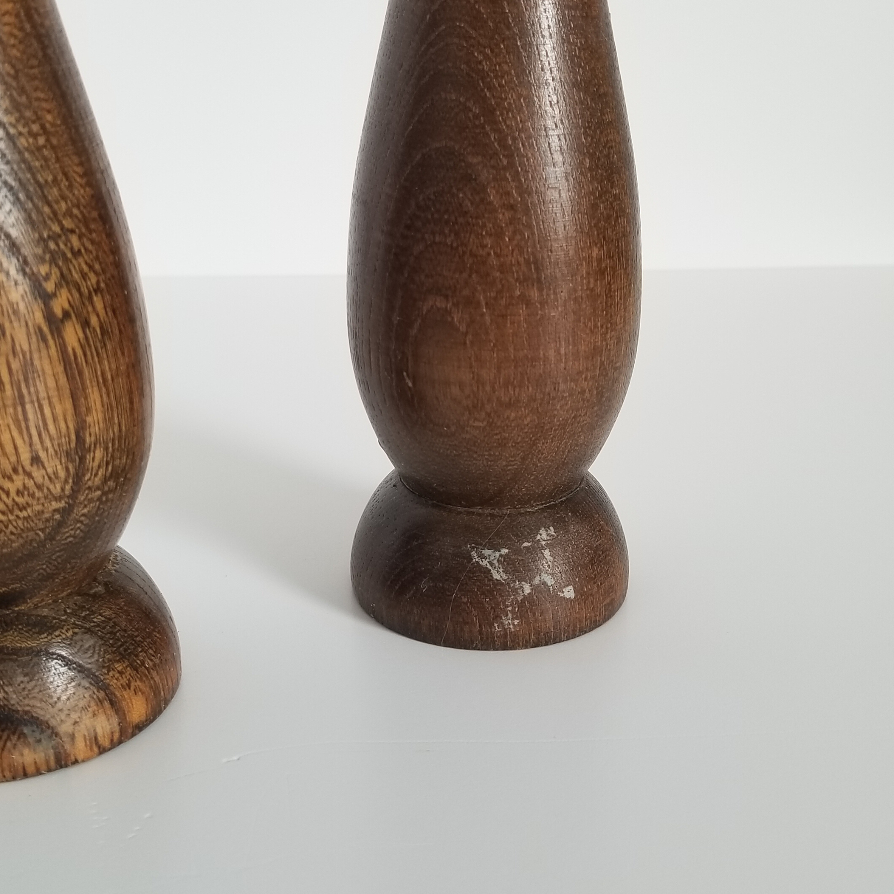 Vintage Wooden Salt Shaker Imperfection