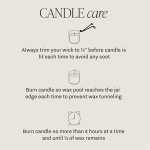 By The Fireside Soy Candle Care