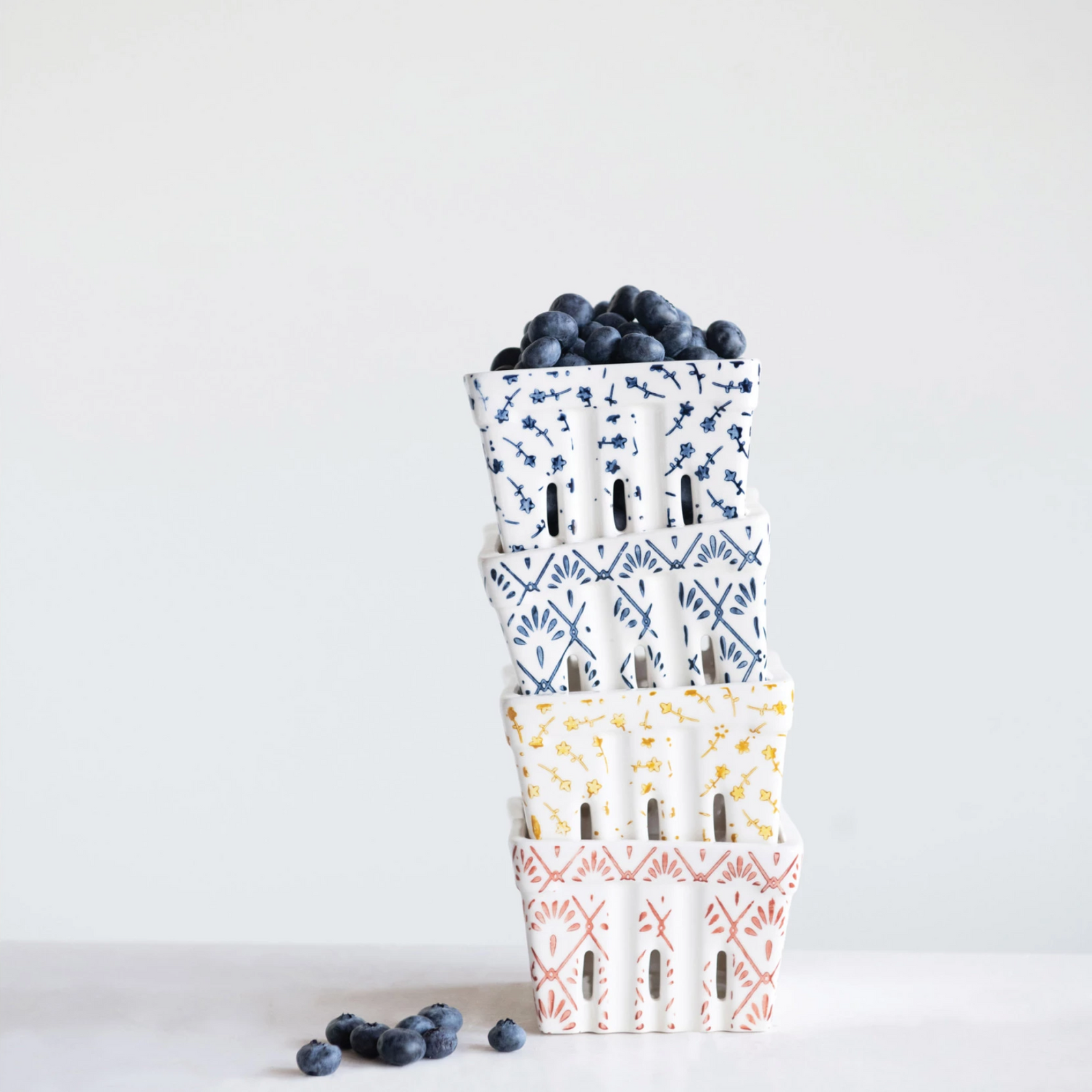 Berry Bowl with Pattern