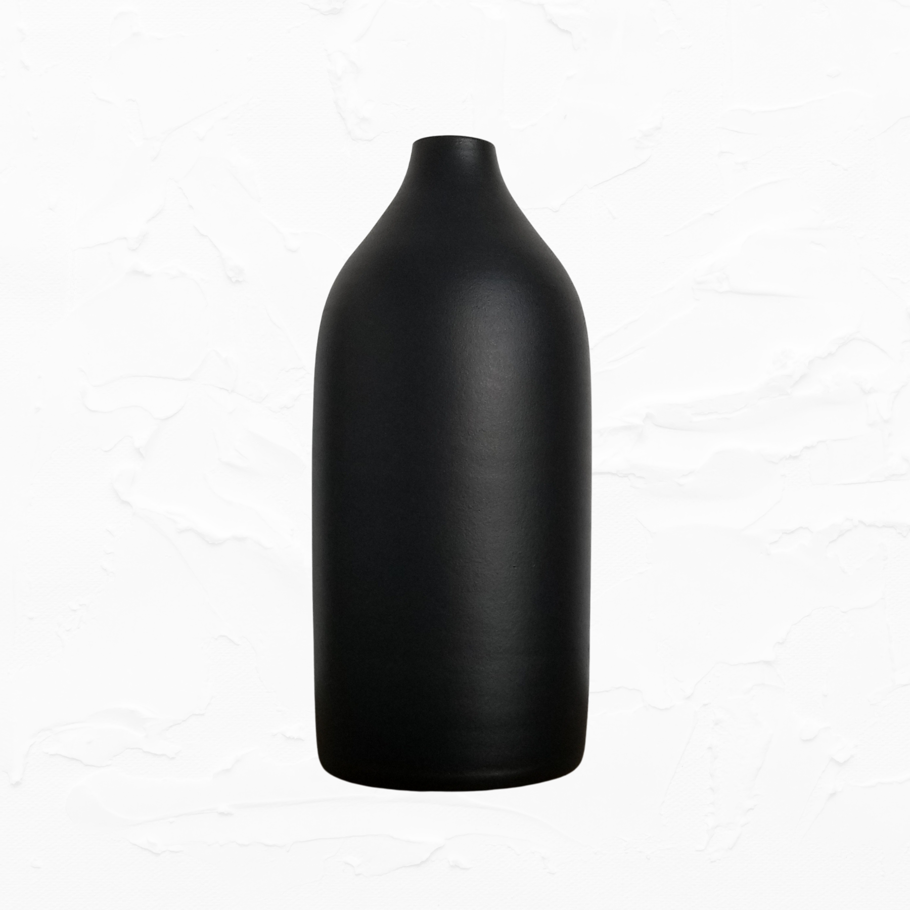 Black Earthenware Vase
