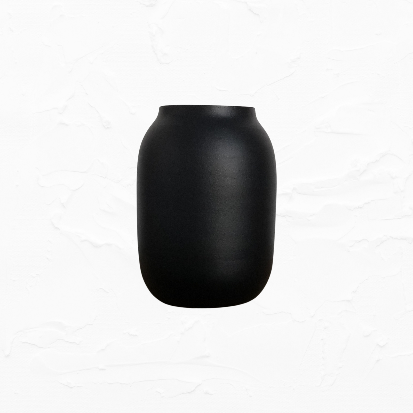 Black Earthenware Vase