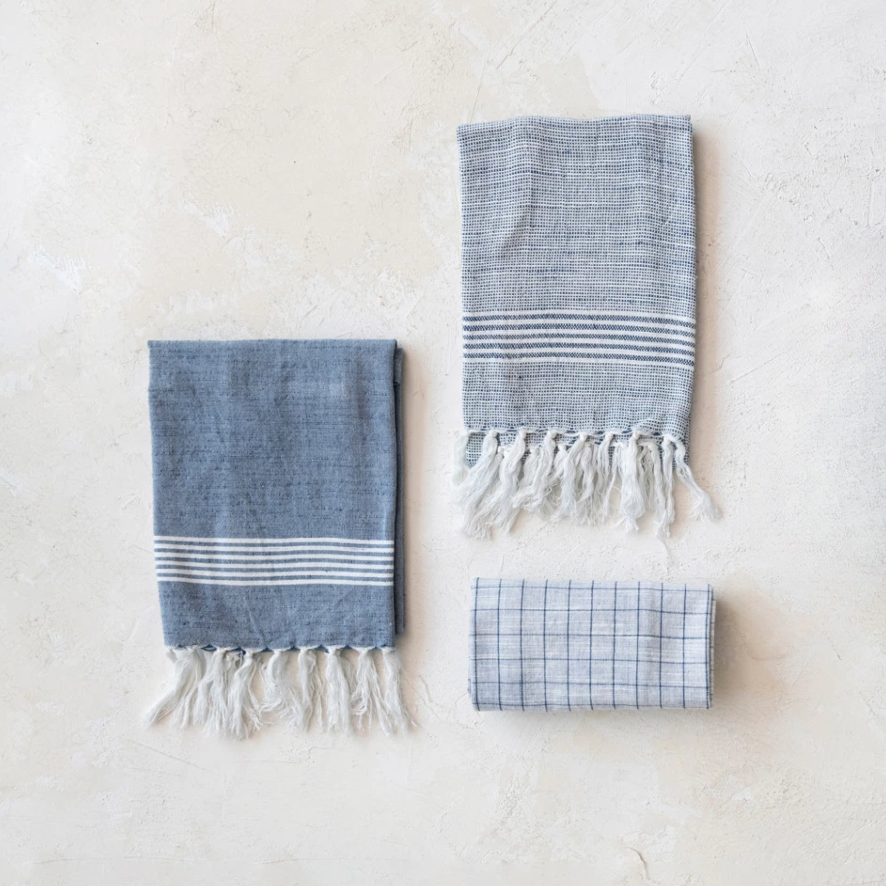 Blue + White Tea Towels 