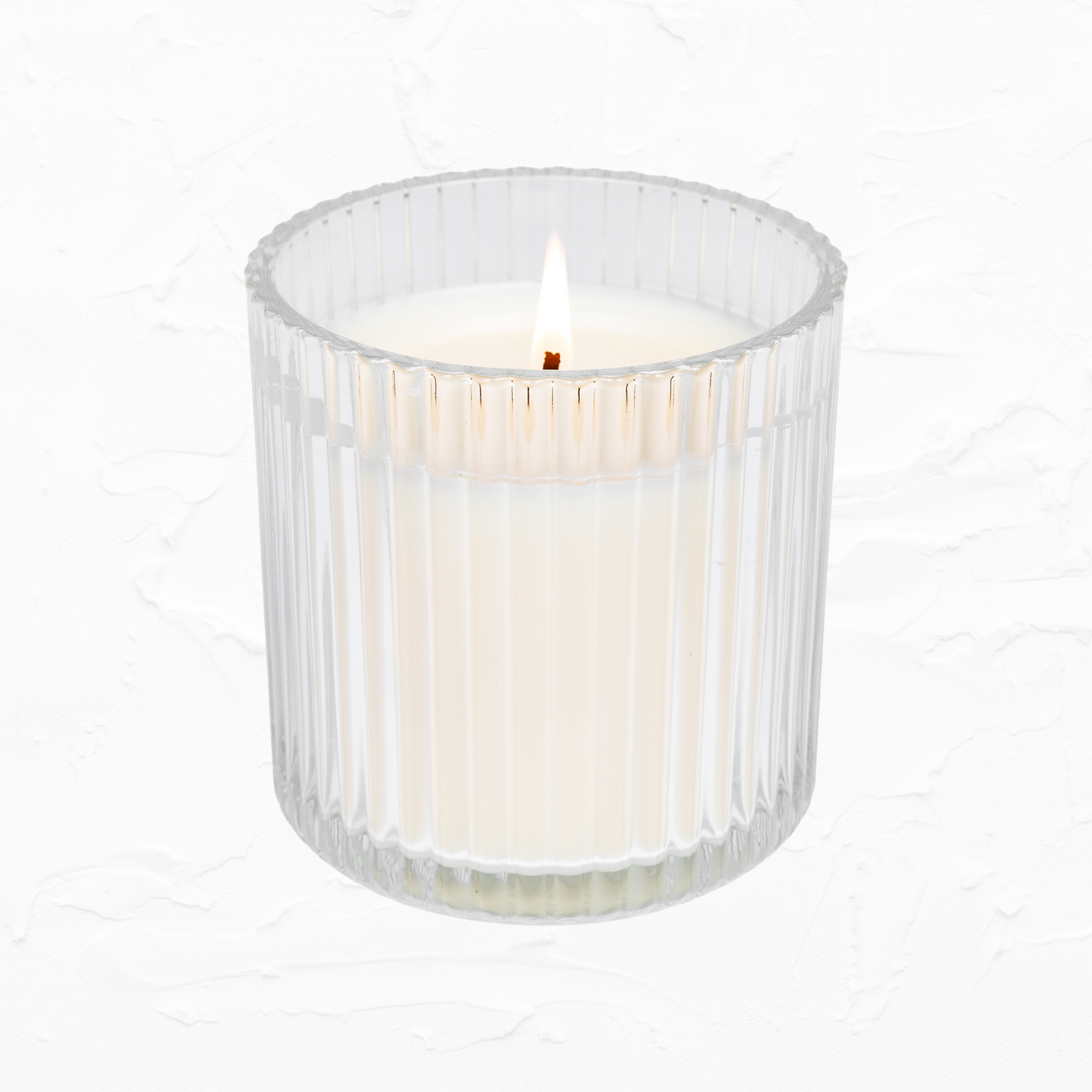 Cashmere + Vanilla Soy Candle in Fluted Ribbed Jar