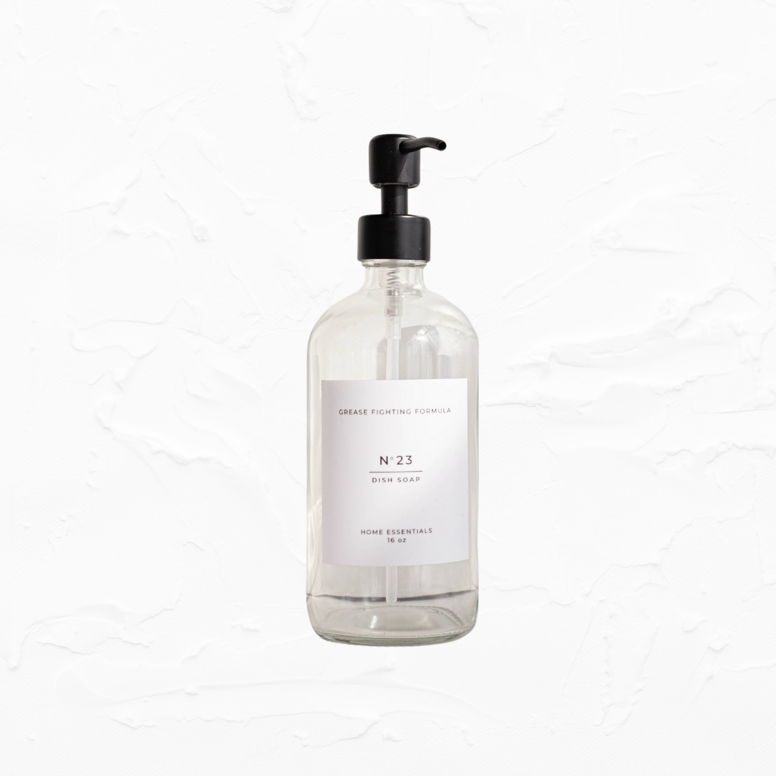 Clear Glass Dish Soap Dispenser