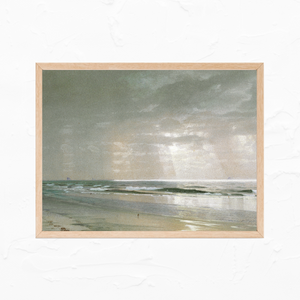 Cloudy Seascape Vintage Art Print