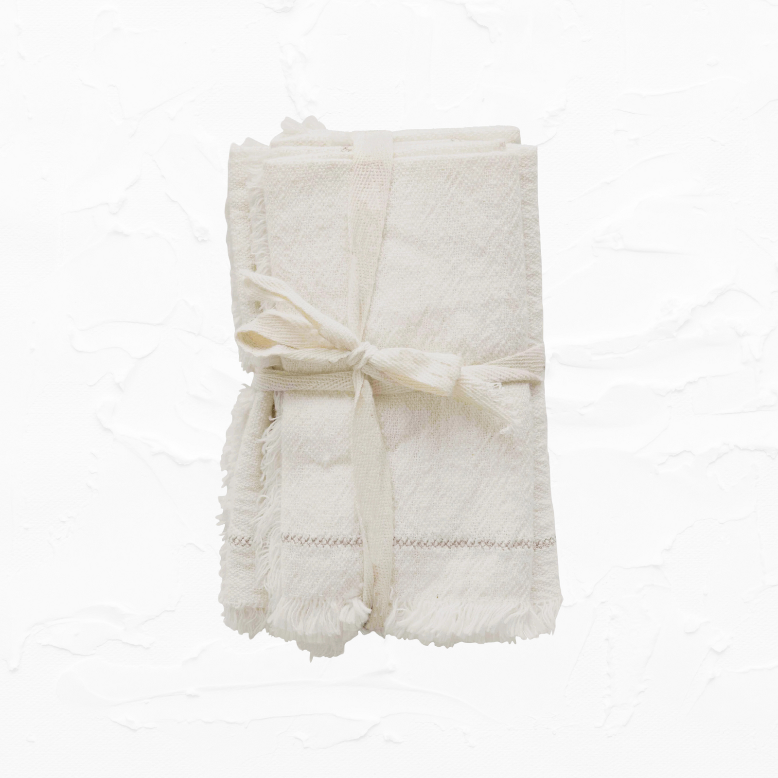 Cotton Napkins with Fringe (set of 4)