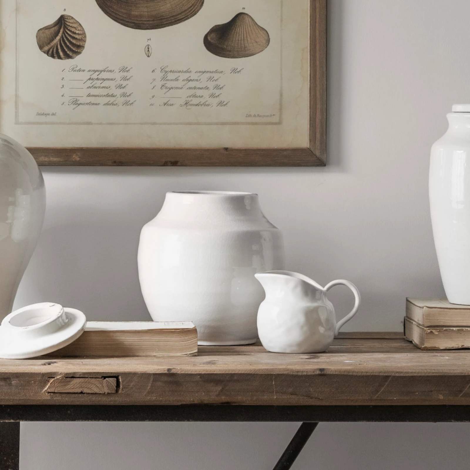 Crackle Glaze Cachepot with Lid