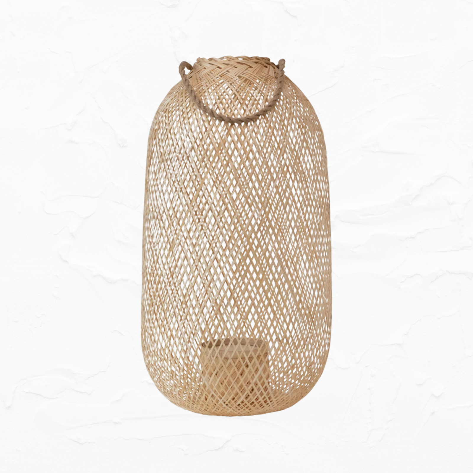 Hand-Woven Floor Lantern