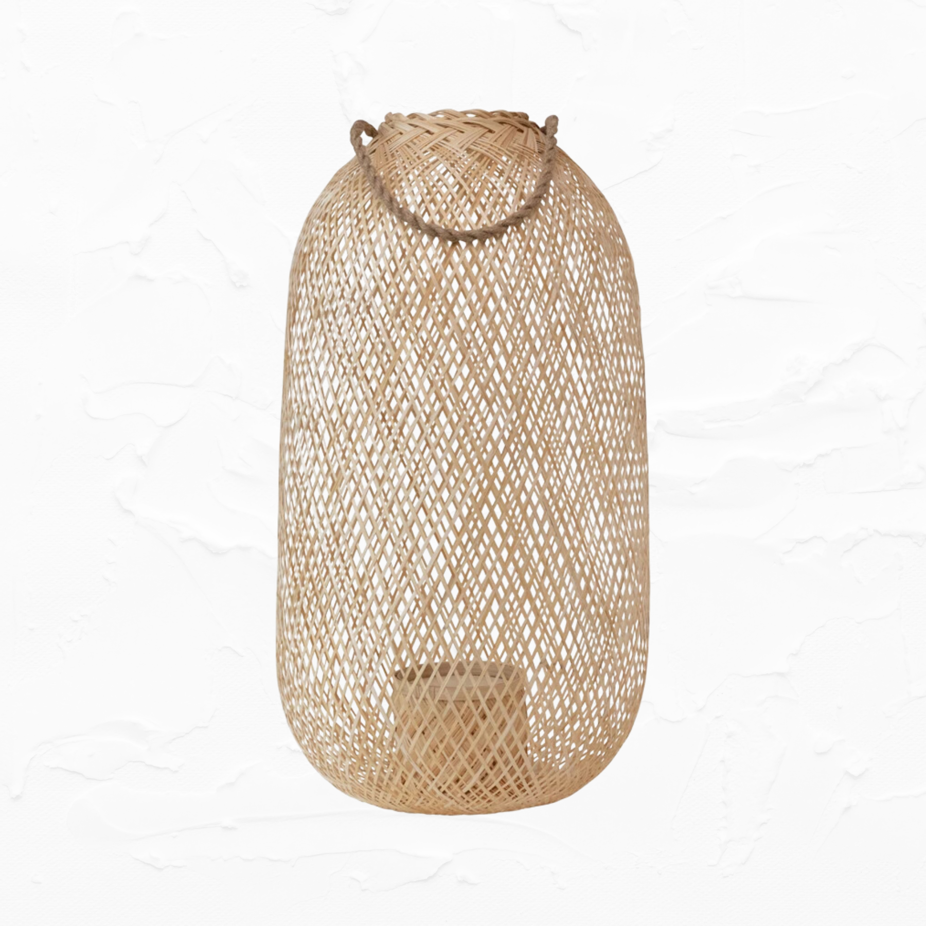 Hand-Woven Floor Lantern