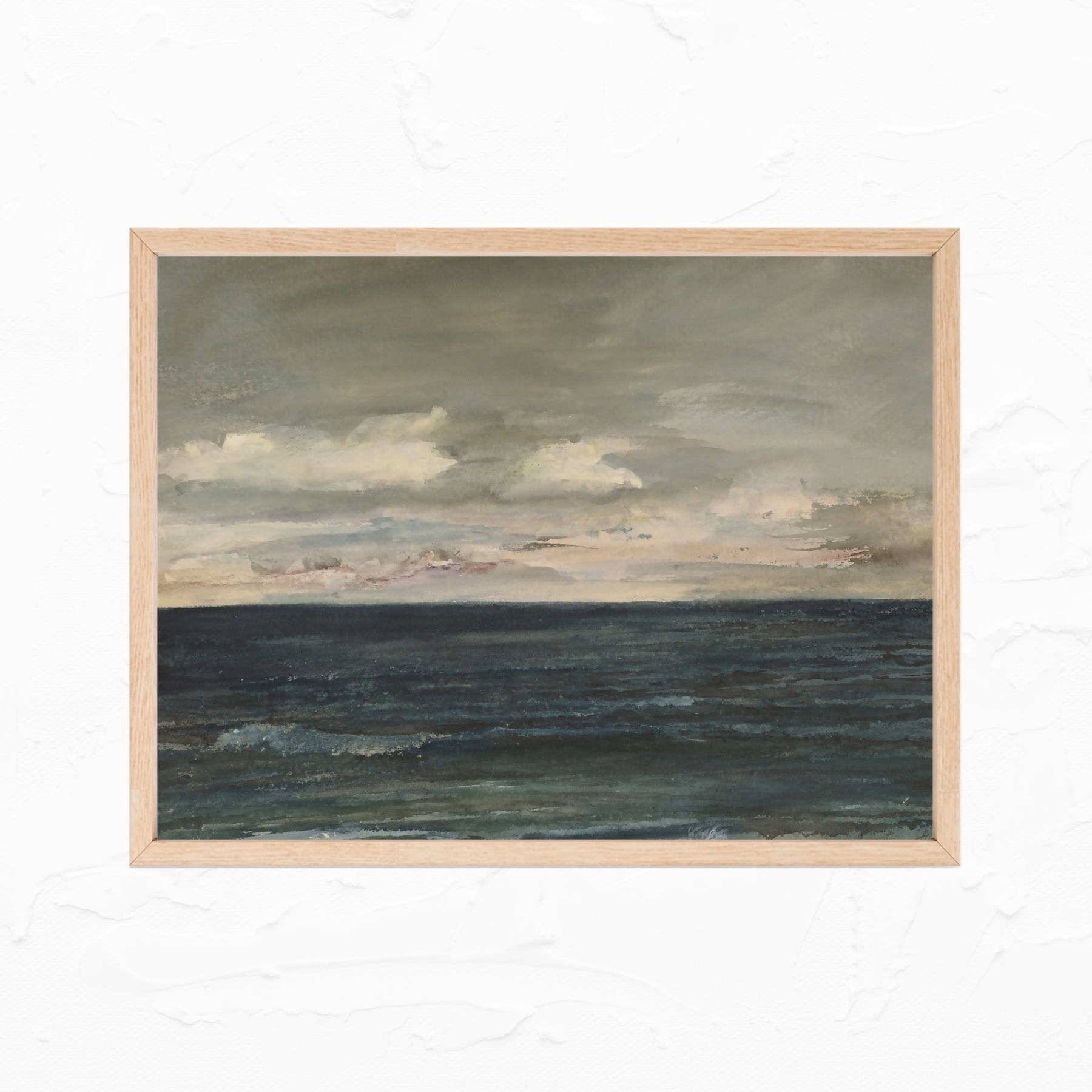 Antique Replica Beach Seascape Art Print Antique Replica Beach Seascape Art Print