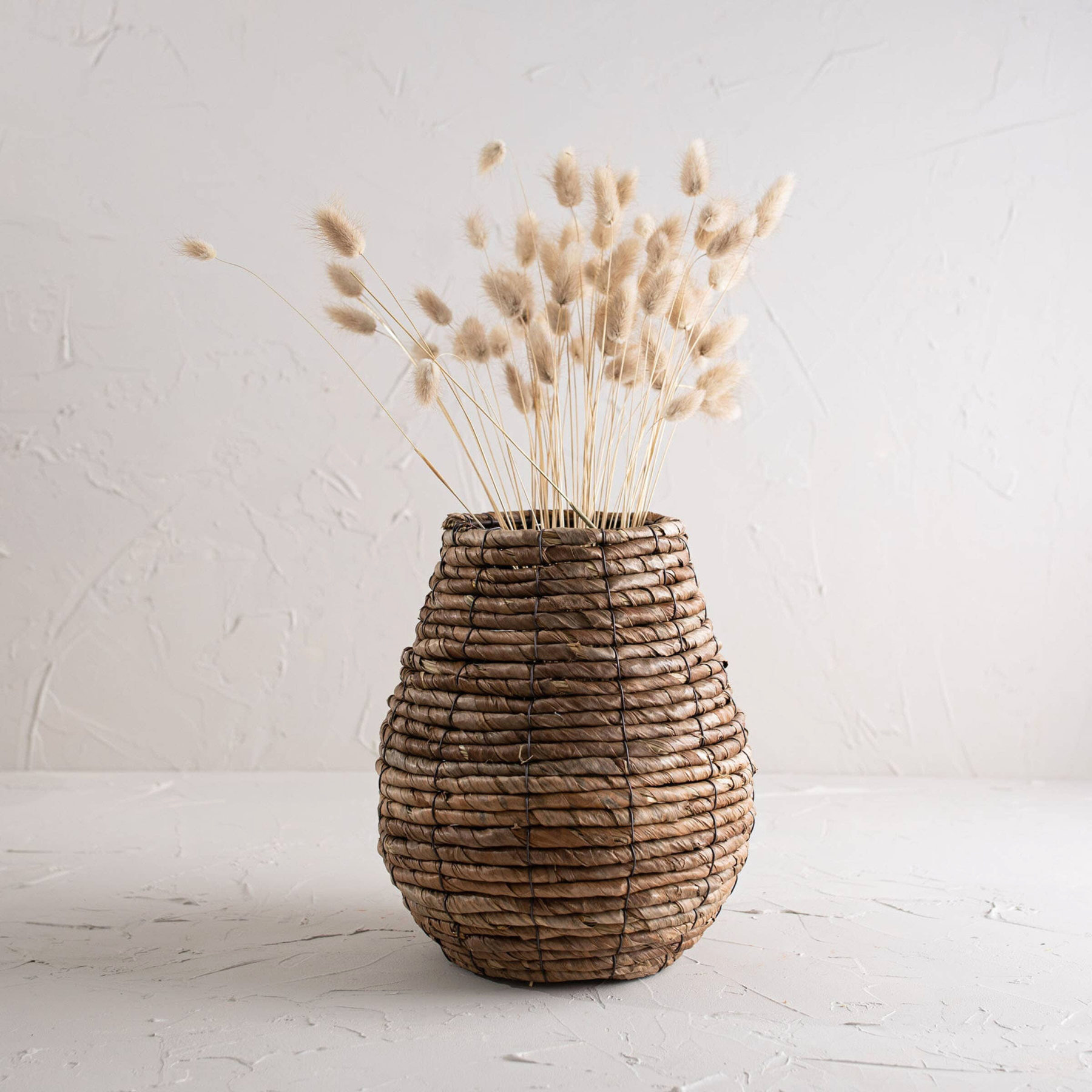 Natural Woven Basket Vase