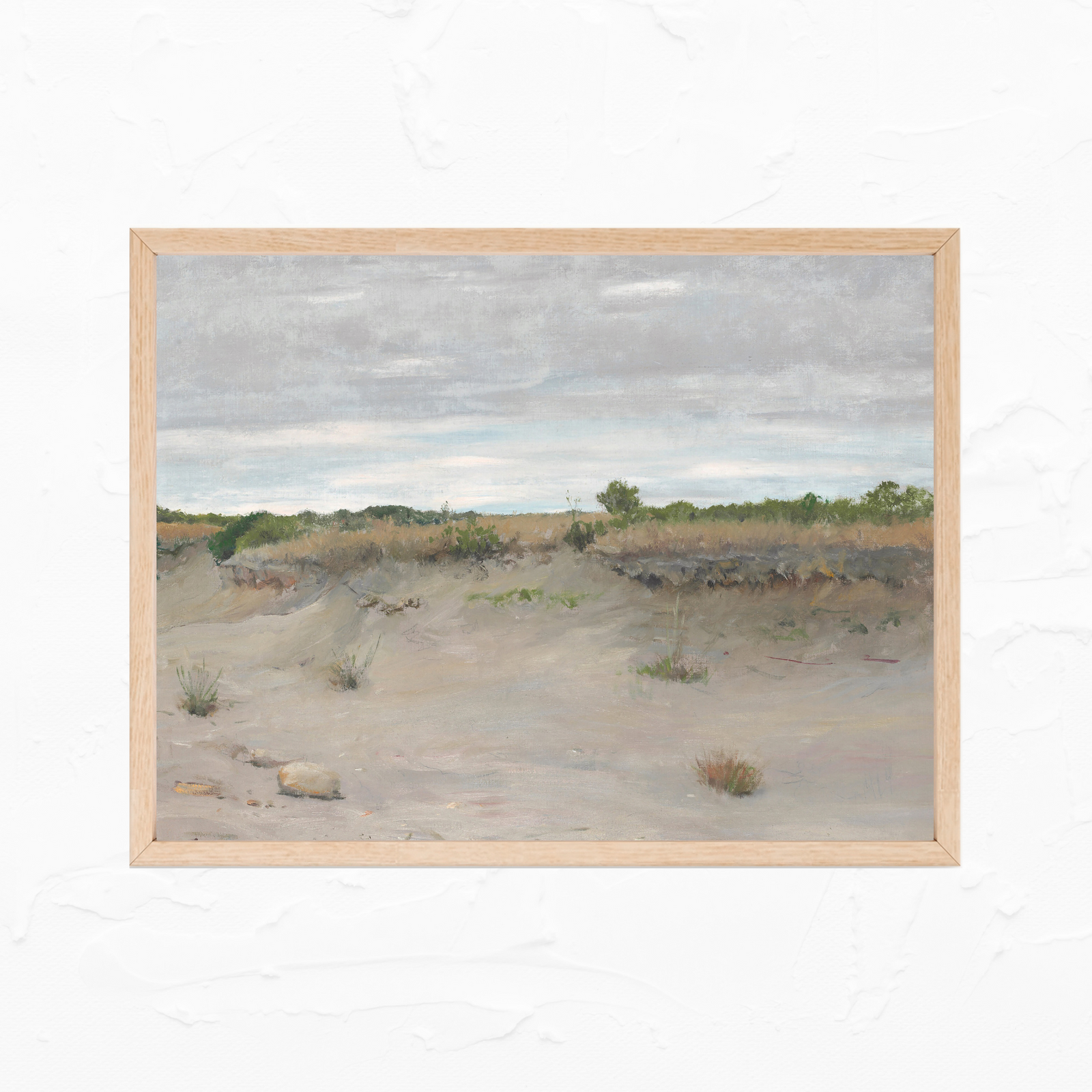 Neutral Beach Vintage Art Print