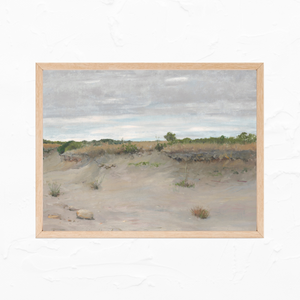 Neutral Beach Vintage Art Print