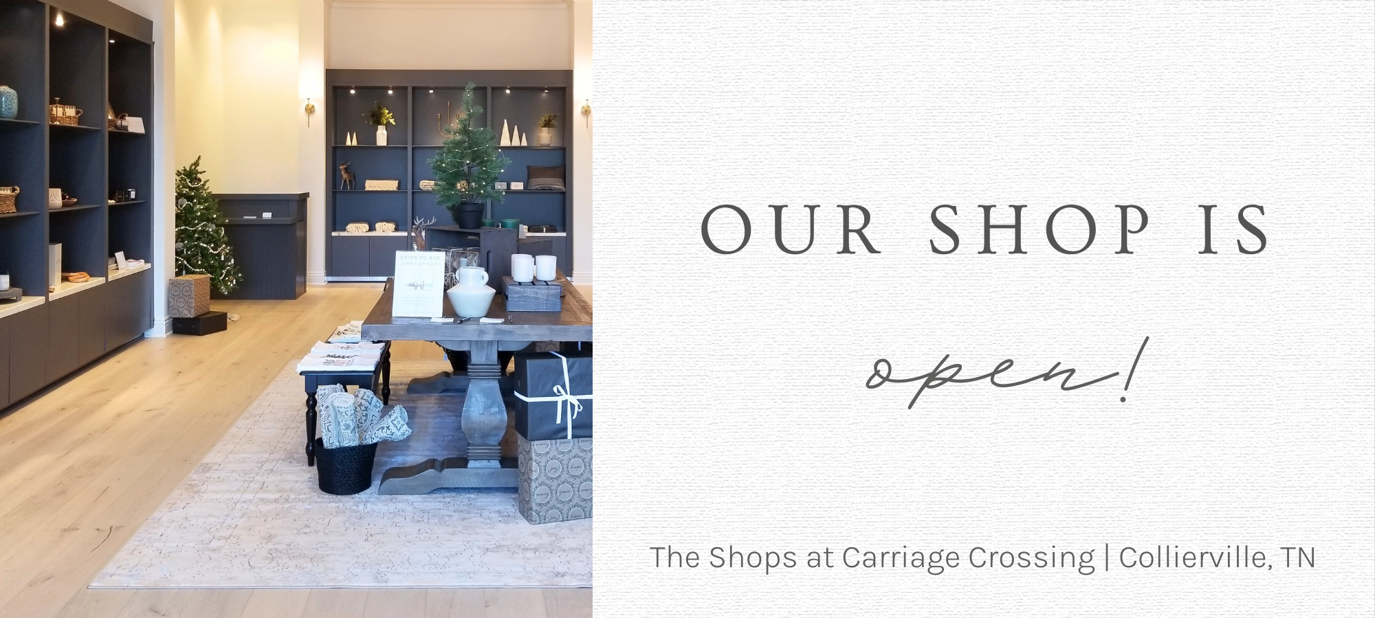 our shop is open