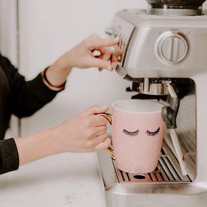 Pink Eyelashes Coffee Mug