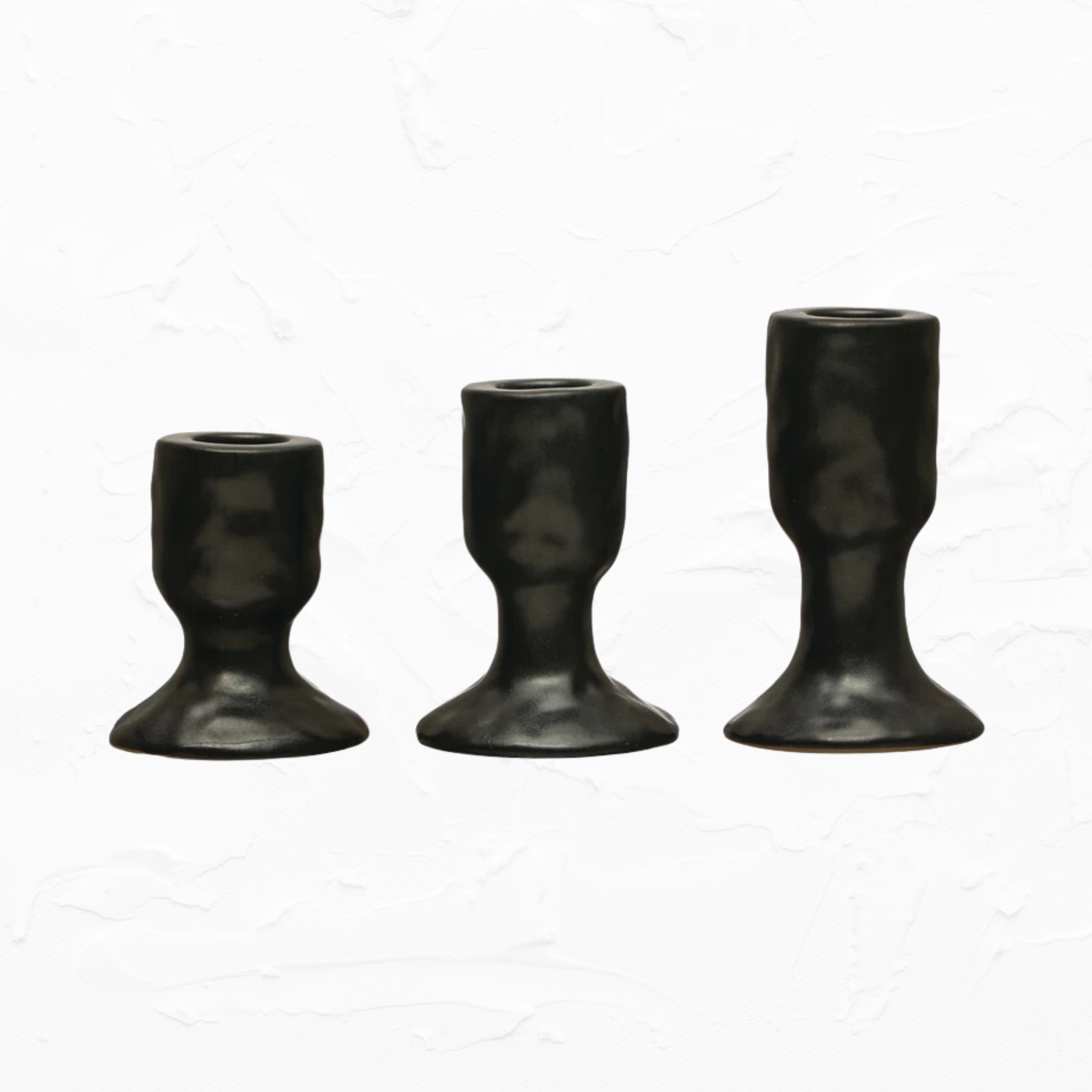 Stoneware Taper Holders 