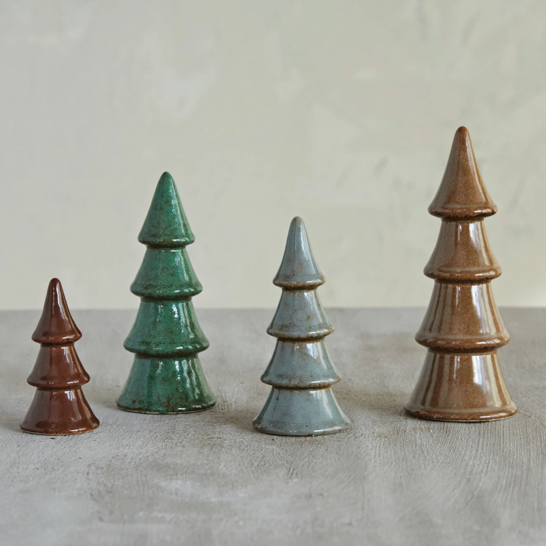 Stoneware Trees with Glaze