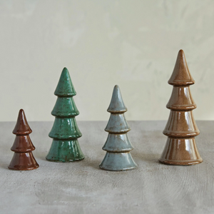 Stoneware Trees with Glaze