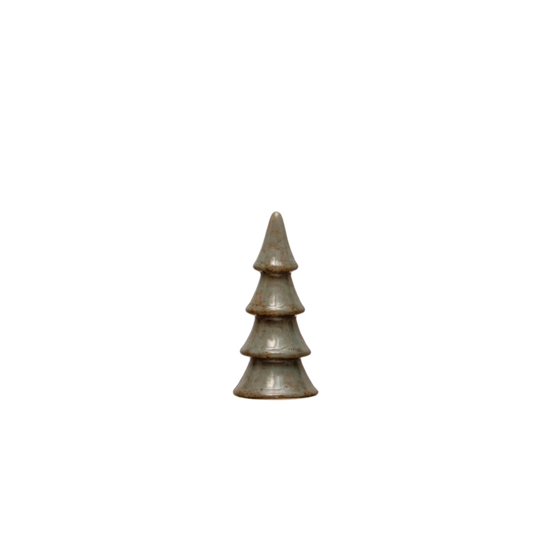 Stoneware Trees with Glaze - Grey