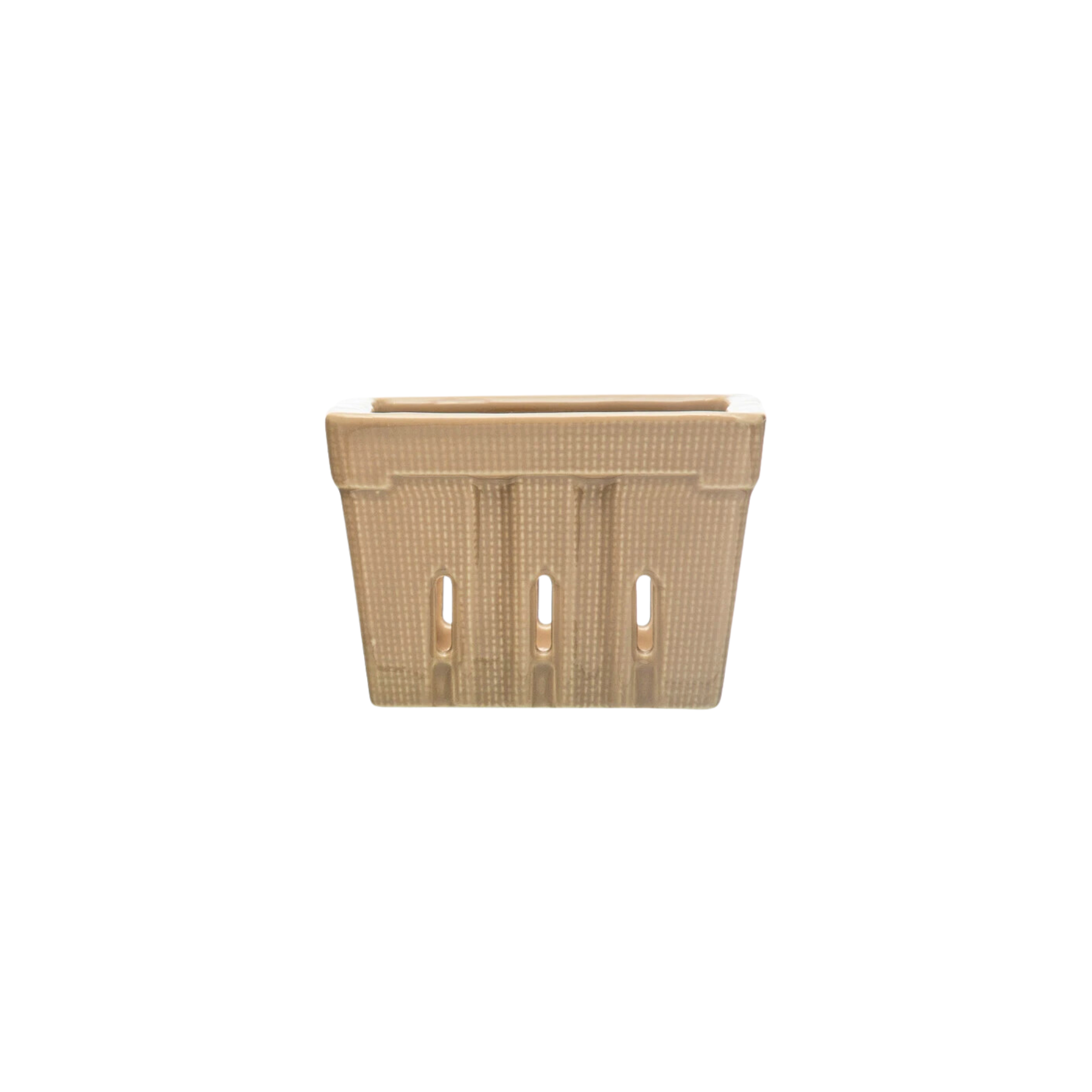 Textured Stoneware Berry Basket Dusty Mauve