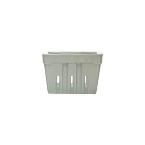 Textured Stoneware Berry Basket Soft Blue