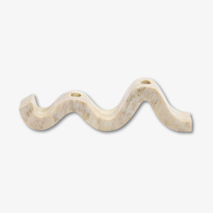 Marble Wave Double Taper Candle Holder