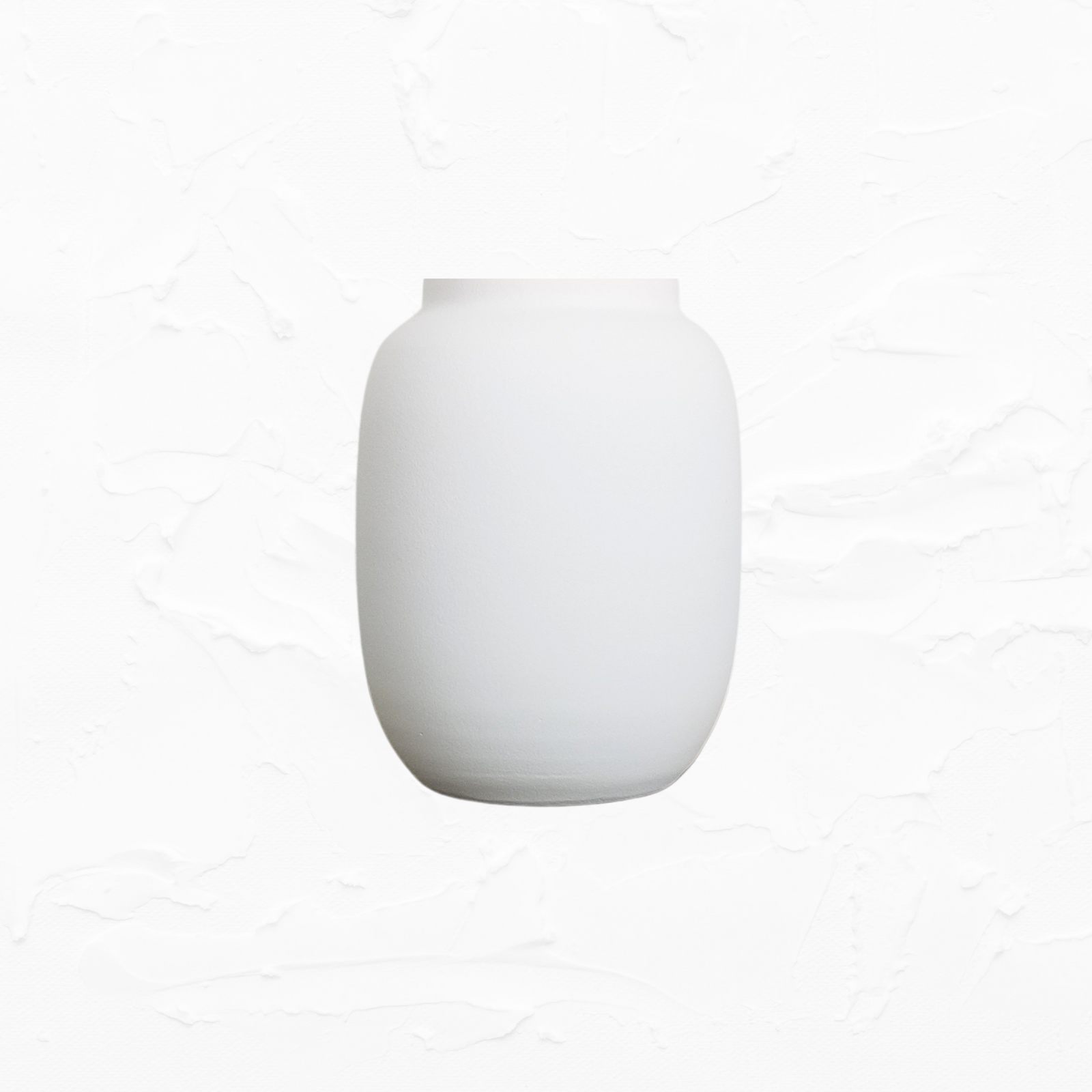 White Earthenware Vase