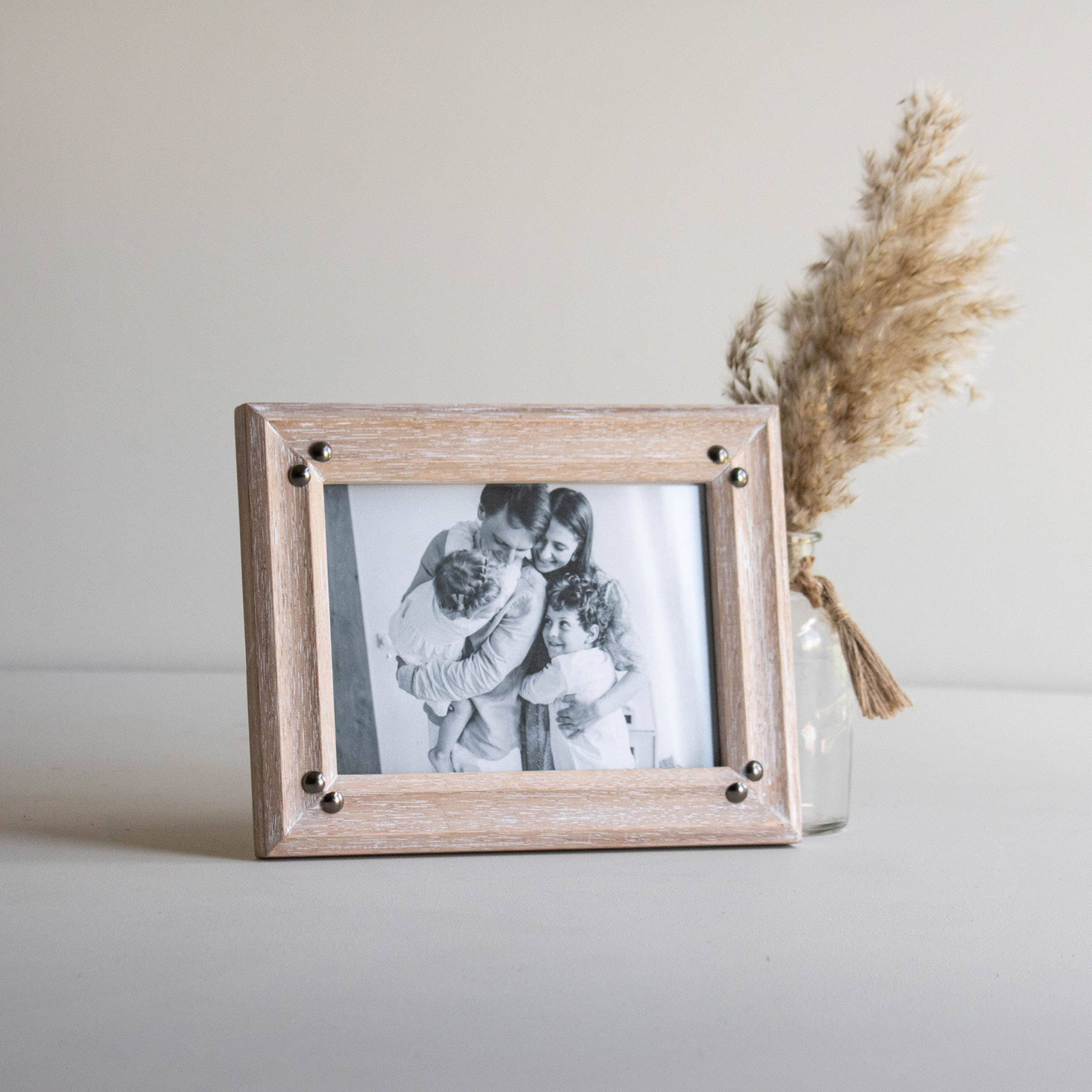 Whitewashed Wood Picture Frame