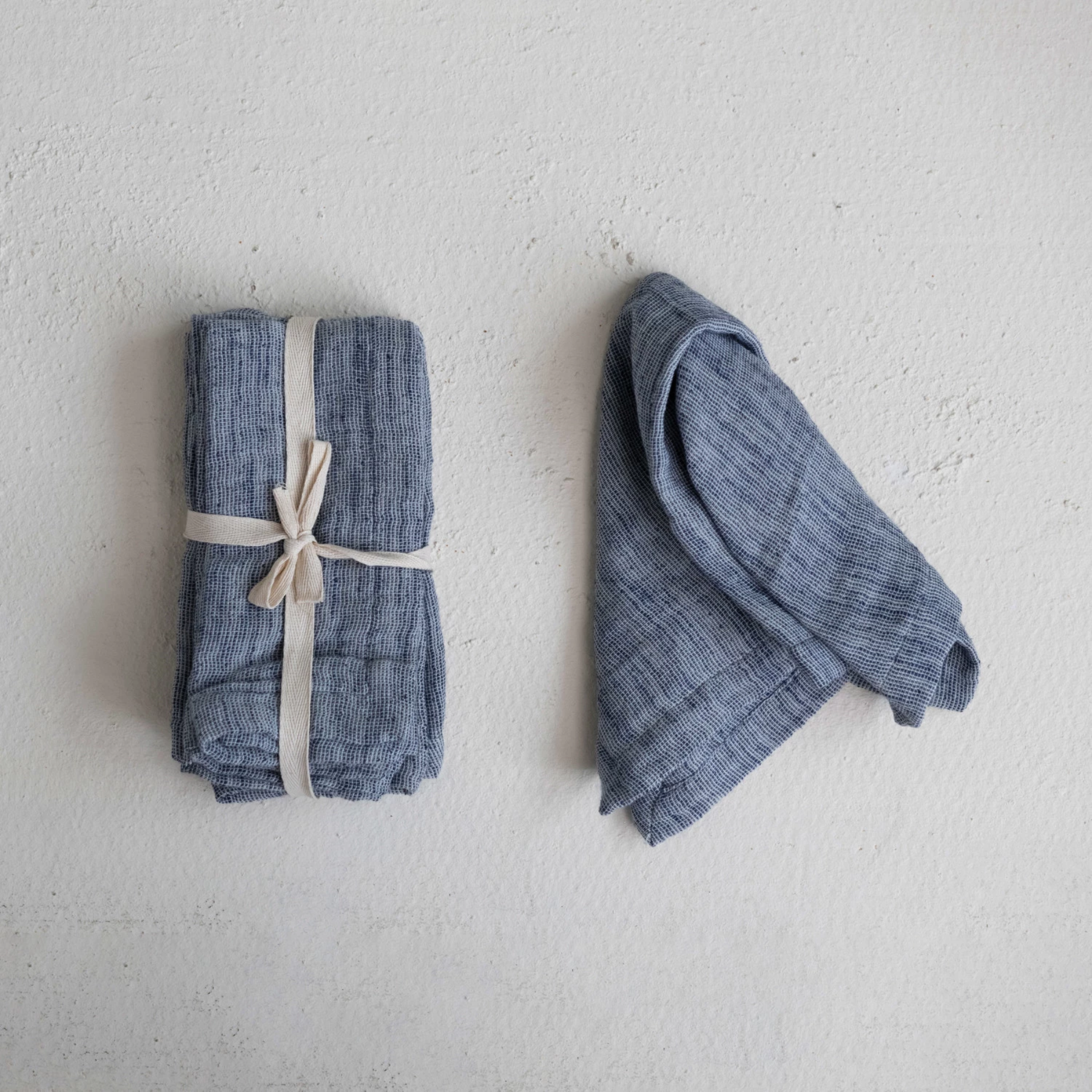 Woven Cotton + Linen Slub Napkins (set of 4)