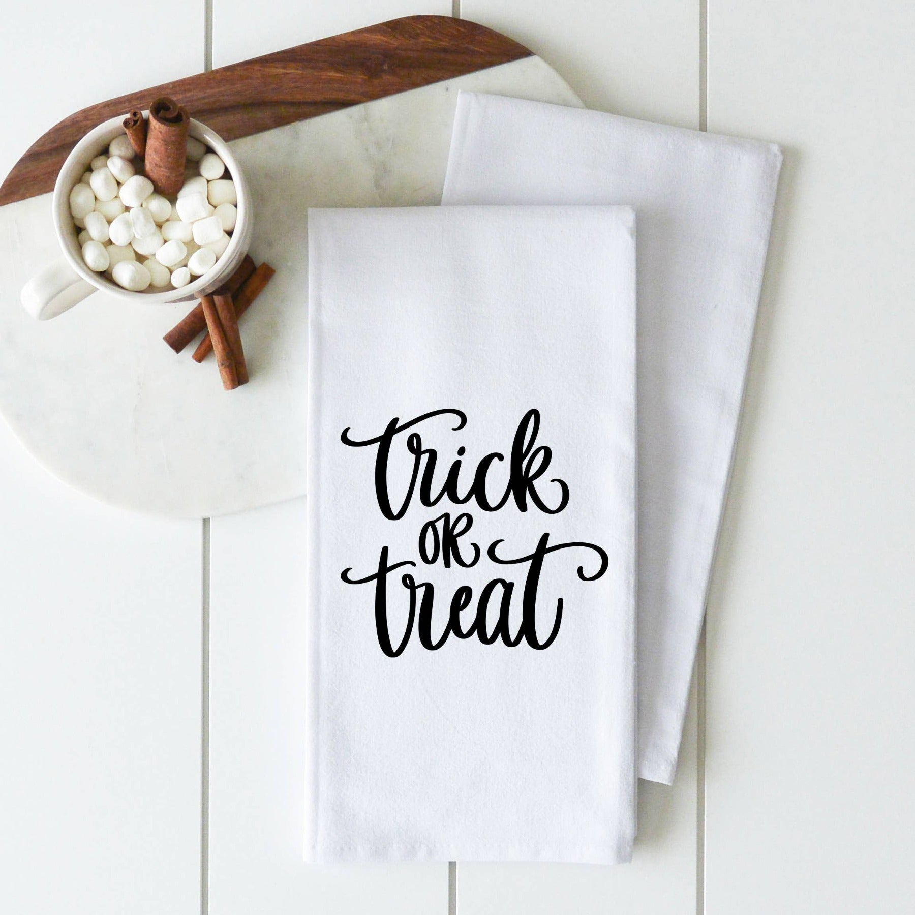 Trick Or Treat Tea Towel