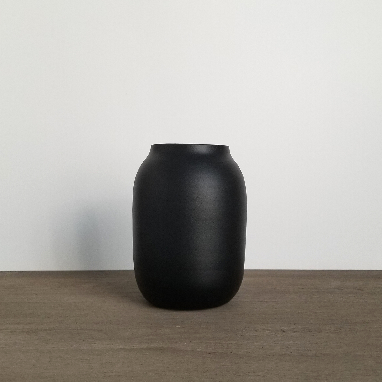 Black Earthenware Vase