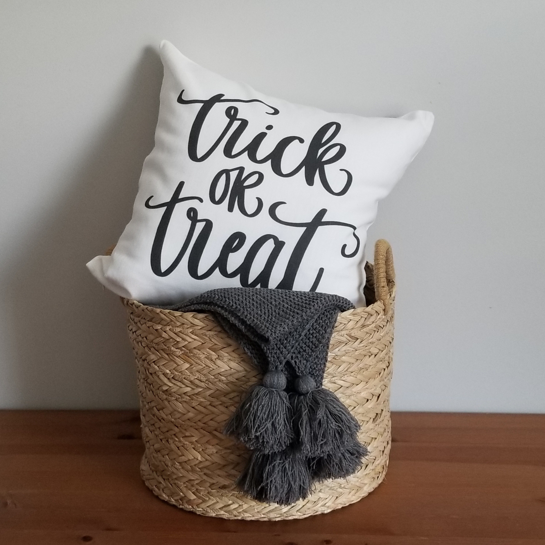 Trick or Treat Pillow Cover