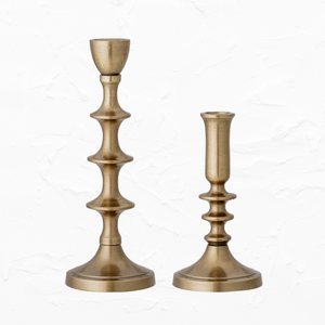 Antique Finish Candlestick Holders
