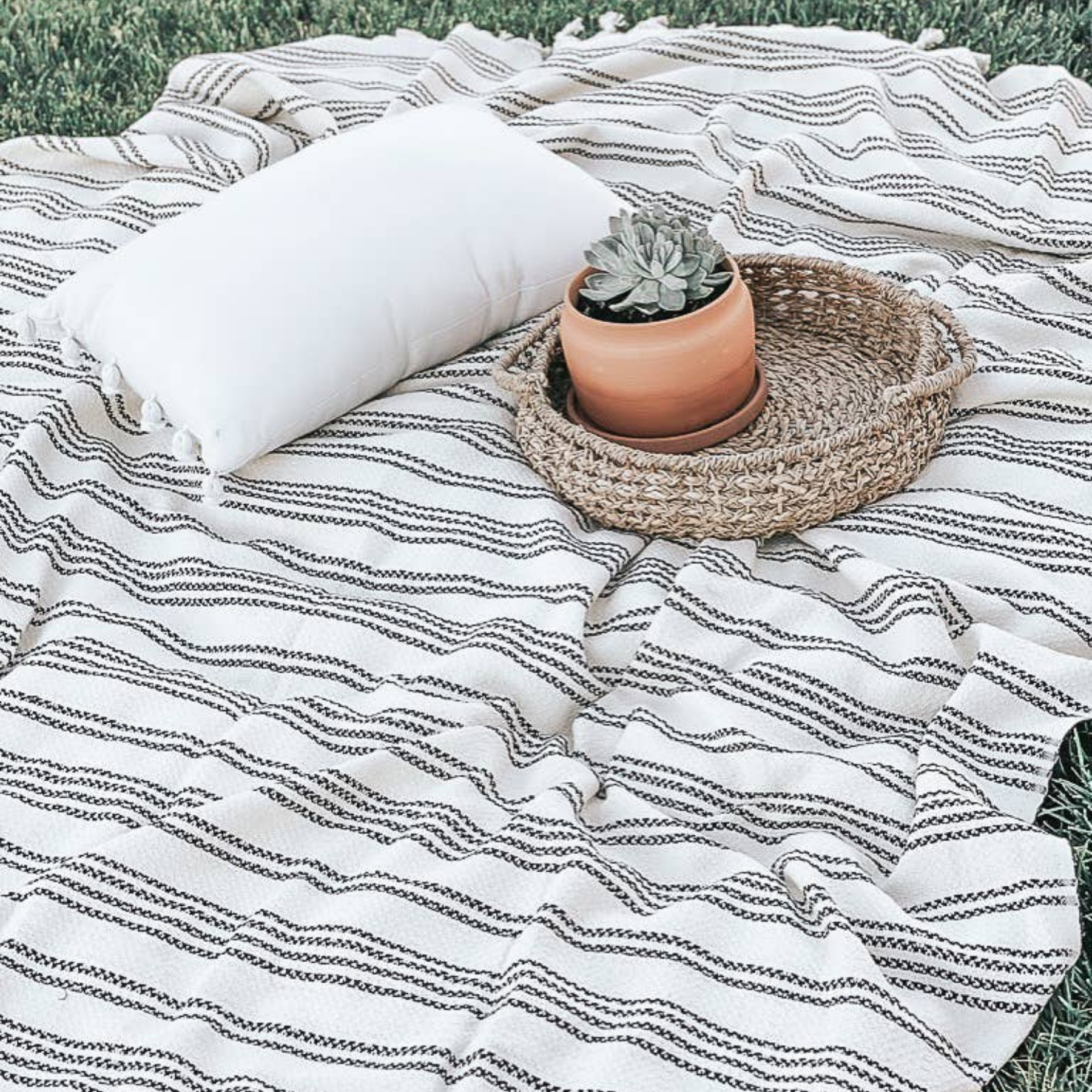 Grey picnic blanket hot sale