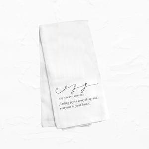 Cozy Definition Tea Towel