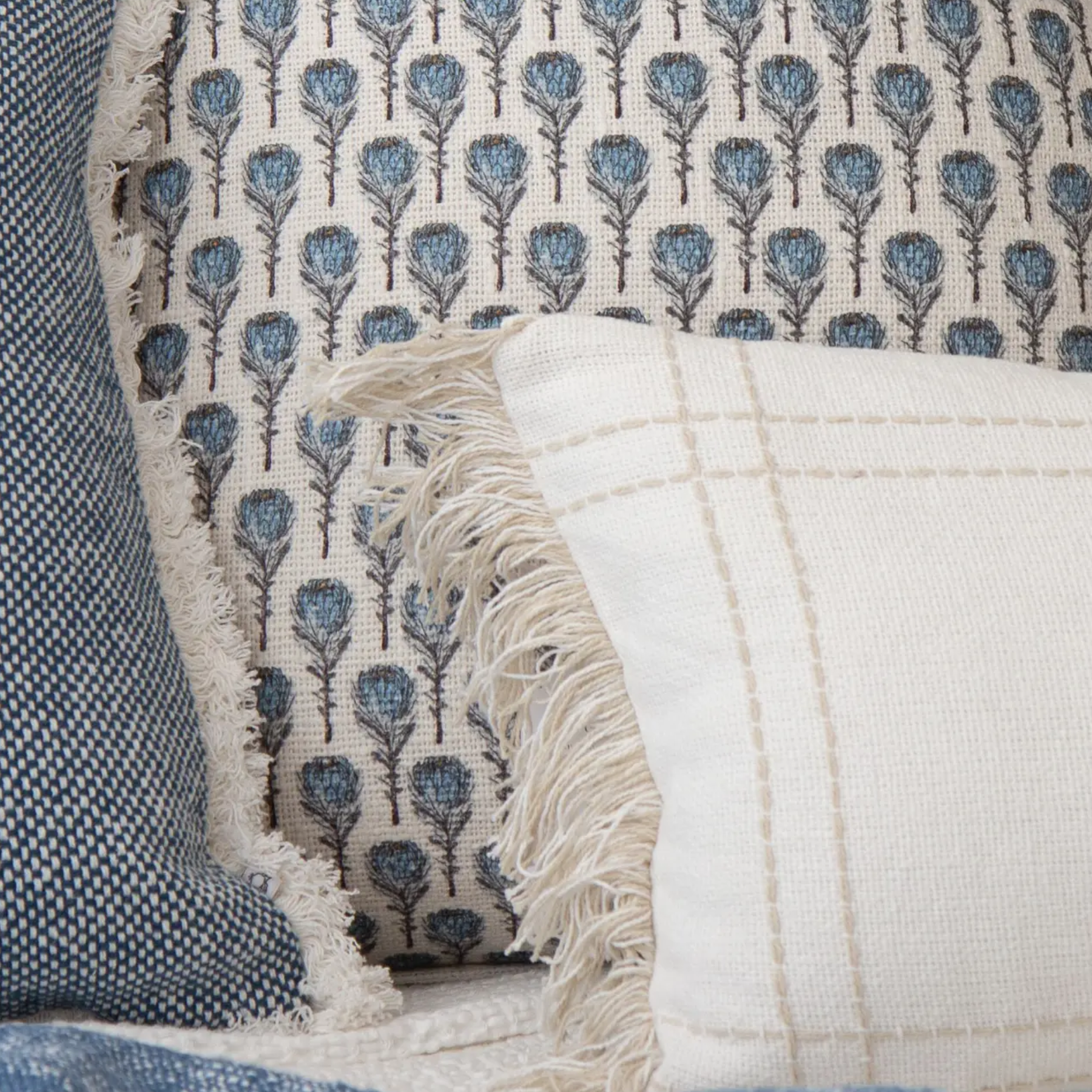 Crosshatch Pillow Cover - Oatmeal