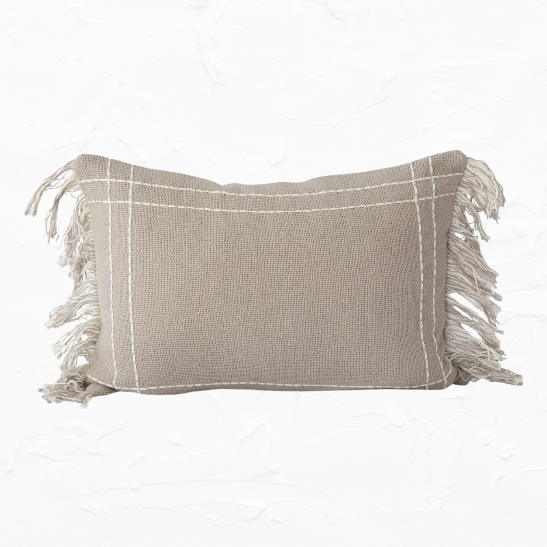 Crosshatch Pillow Cover - Taupe