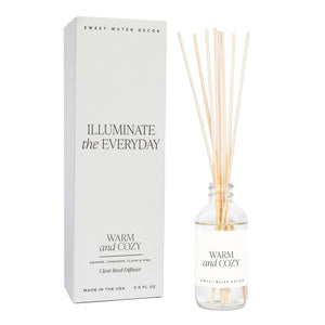 Warm + Cozy Reed Diffuser Packaging