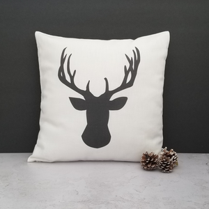 Deer Head Pillow Cover